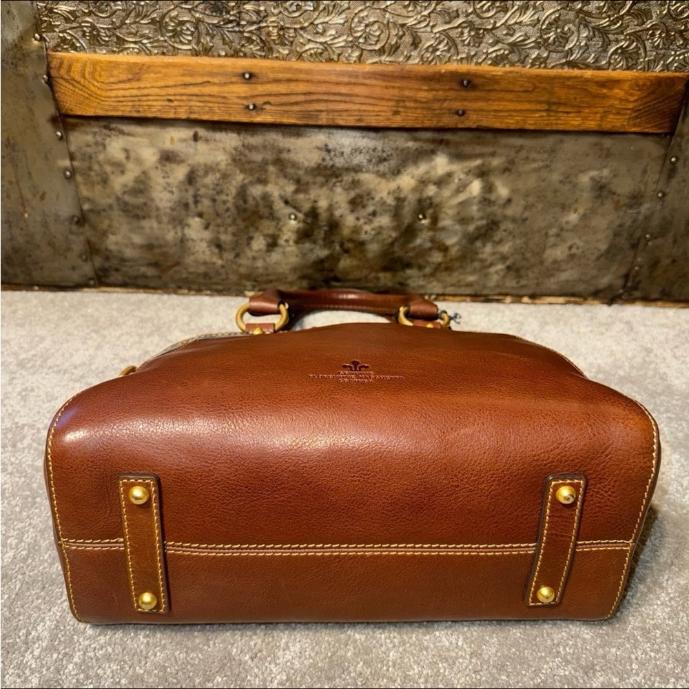 Dooney & Bourke Cameron Satchel with Strap in Chestnut - Picture 4 of 12